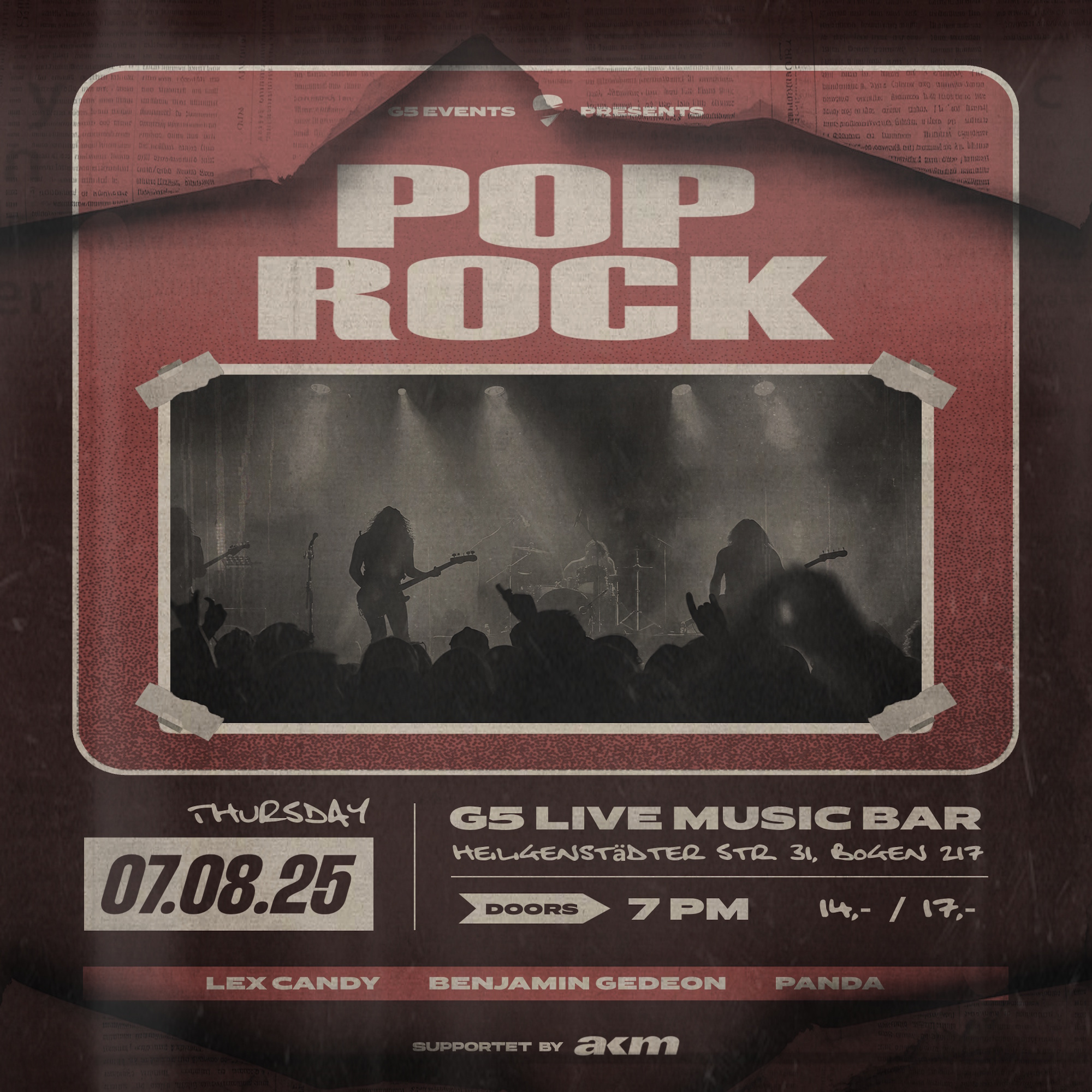 G5 POP / ROCK Live Music Night