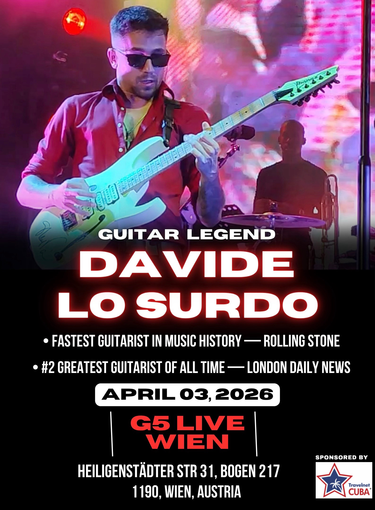 The Fastest Guitarist in History Davide Lo Surdo - Live at G5