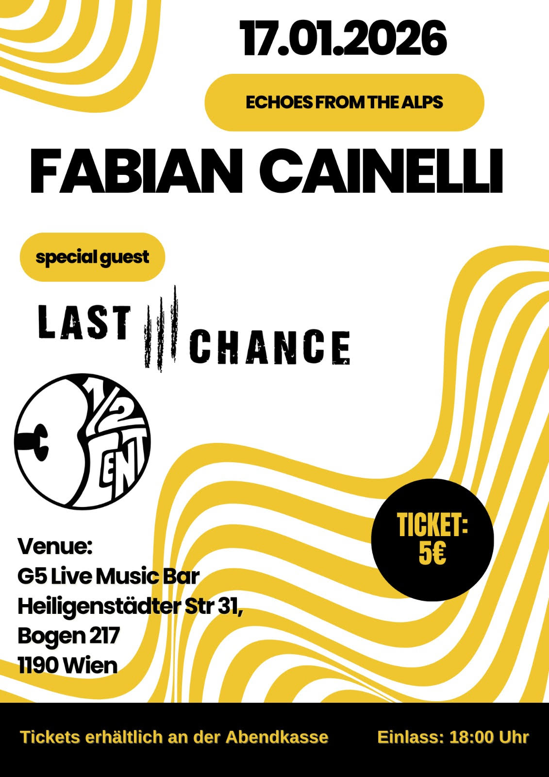 Fabian Cainelli / Last Chance / three and a half cent - LIVE