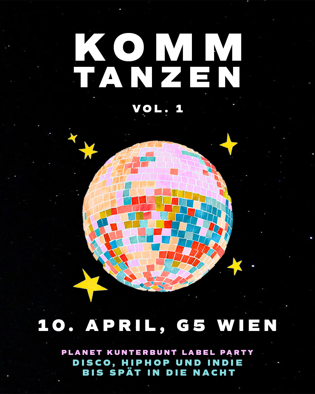 KOMM TANZEN / Hip Hop Party - hosted by Planet Kunterbunt